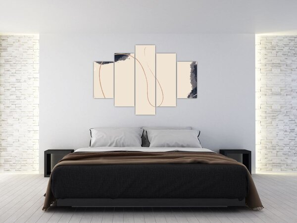 Slika - Bež apstrakcija (150x105 cm)
