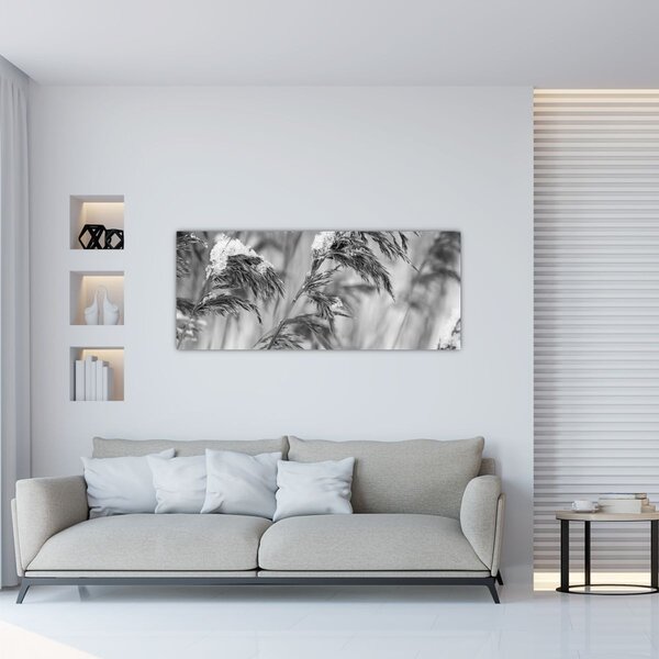 Slika - Lipnice, crno-bijela (120x50 cm)