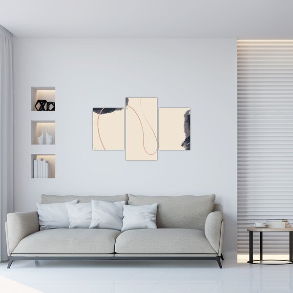 Slika - Bež apstrakcija (90x60 cm)