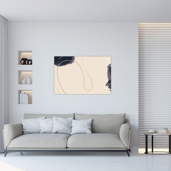Slika - Bež apstrakcija (90x60 cm)