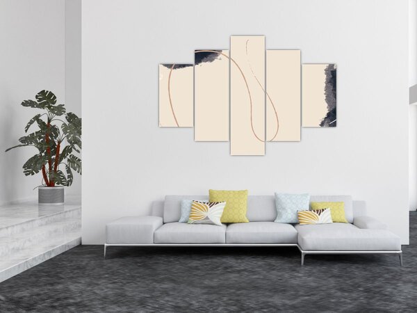Slika - Bež apstrakcija (150x105 cm)