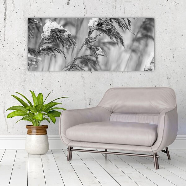 Slika - Lipnice, crno-bijela (120x50 cm)