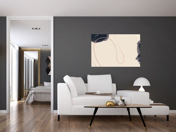 Slika - Bež apstrakcija (90x60 cm)