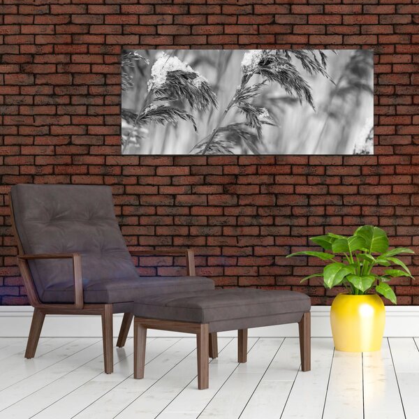 Slika - Lipnice, crno-bijela (120x50 cm)