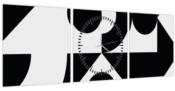 Slika - Geometrijska apstrakcija N⁰1 (sa satom) (90x30 cm)