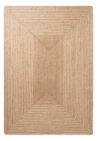 Obostrani/ručno rađen juten tepih u prirodnoj boji/u svijetloj prirodnoj boji 160x230 cm Juno – Hanse Home