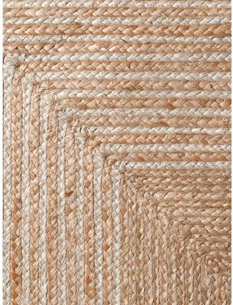 Obostrani/ručno rađen juten tepih u prirodnoj boji/u svijetloj prirodnoj boji 160x230 cm Juno – Hanse Home