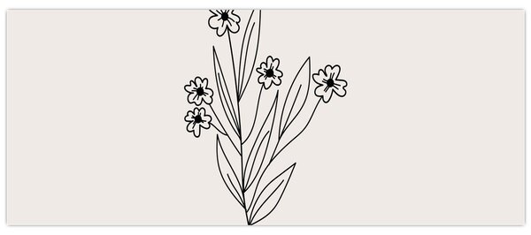 Slika - Livadni cvijet N⁰1 (120x50 cm)