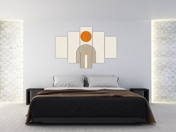 Slika - Smeđi lukovi (150x105 cm)