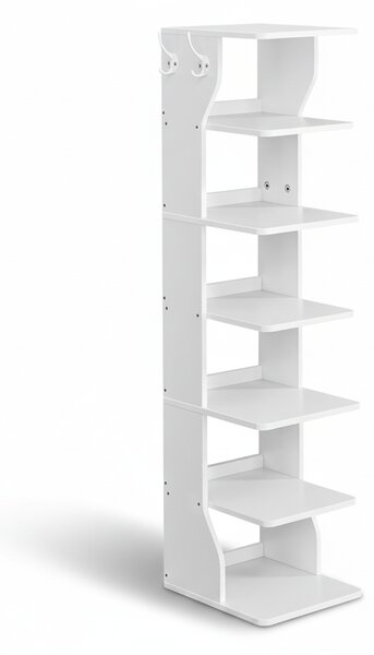 Stalak za cipele CINDY, 6 razina, 30x26,4x110,4 cm, bijela Vasagle