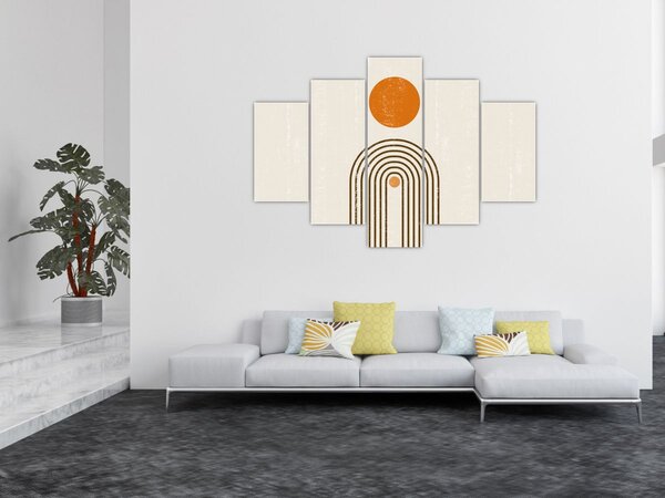 Slika - Smeđi lukovi (150x105 cm)