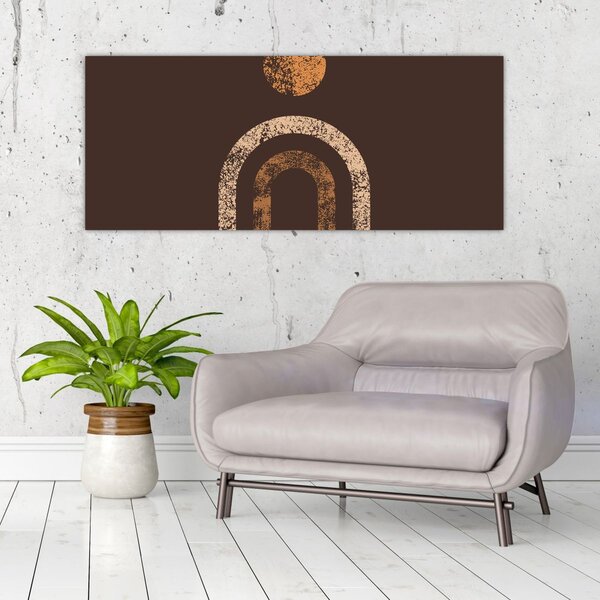Slika - Narančasti lukovi N⁰1 (120x50 cm)