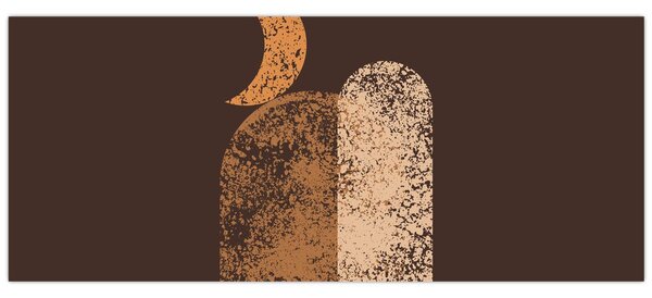 Slika - Narančasti lukovi N⁰2 (120x50 cm)