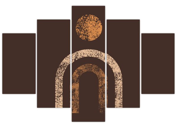 Slika - Narančasti lukovi N⁰1 (150x105 cm)