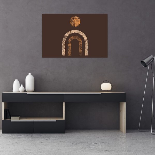 Slika - Narančasti lukovi N⁰1 (90x60 cm)