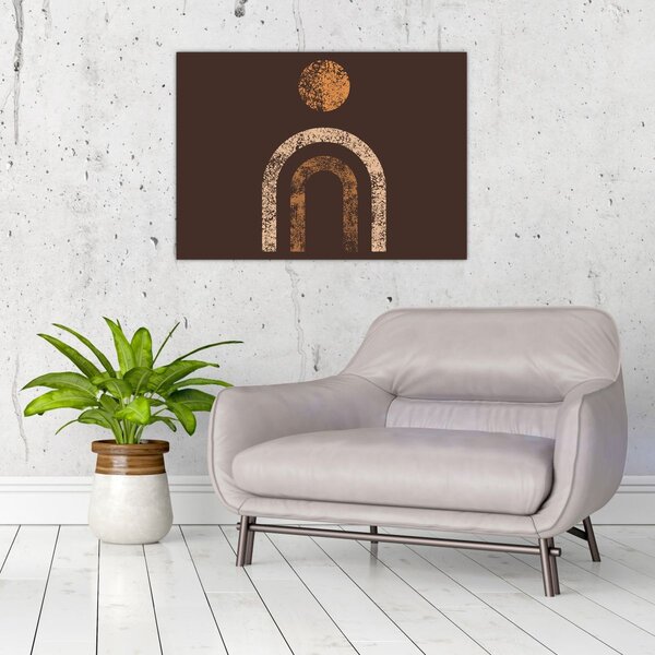Slika - Narančasti lukovi N⁰1 (70x50 cm)