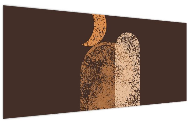 Slika - Narančasti lukovi N⁰2 (120x50 cm)