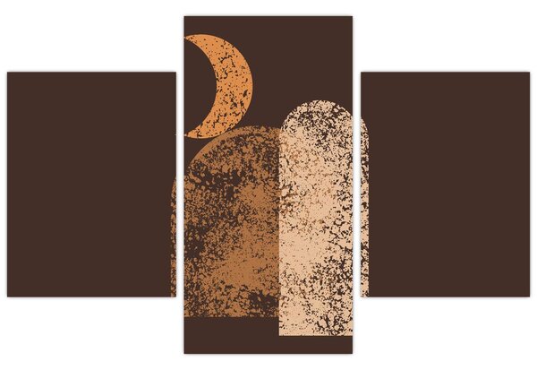 Slika - Narančasti lukovi N⁰2 (90x60 cm)