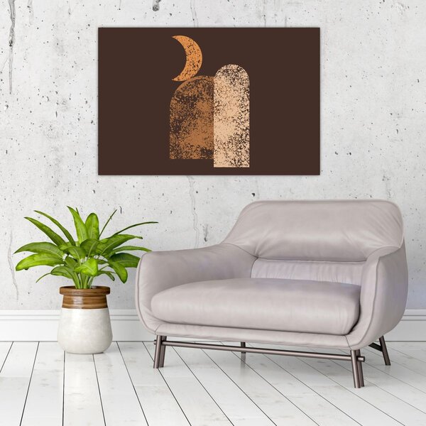 Slika - Narančasti lukovi N⁰2 (90x60 cm)