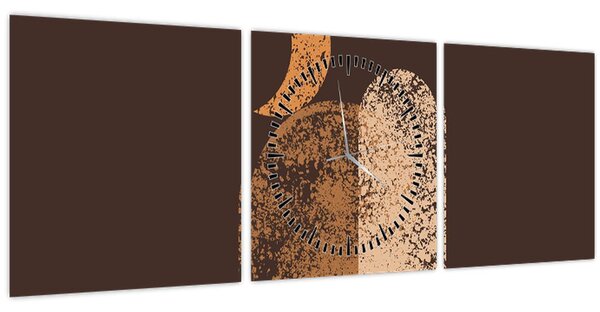 Slika - Narančasti lukovi N⁰2 (sa satom) (90x30 cm)