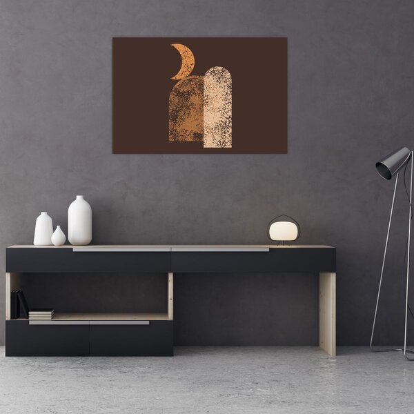 Slika - Narančasti lukovi N⁰2 (90x60 cm)