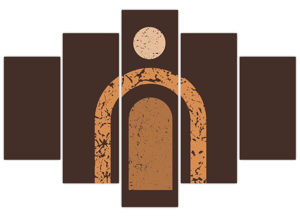 Slika - Narančasti lukovi N⁰3 (150x105 cm)