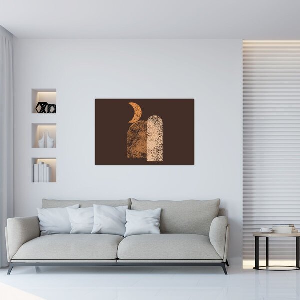 Slika - Narančasti lukovi N⁰2 (90x60 cm)
