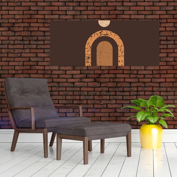 Slika - Narančasti lukovi N⁰3 (120x50 cm)
