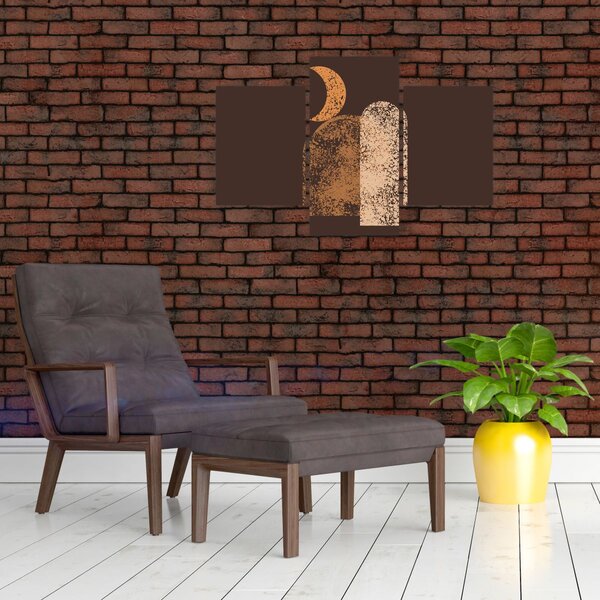 Slika - Narančasti lukovi N⁰2 (90x60 cm)