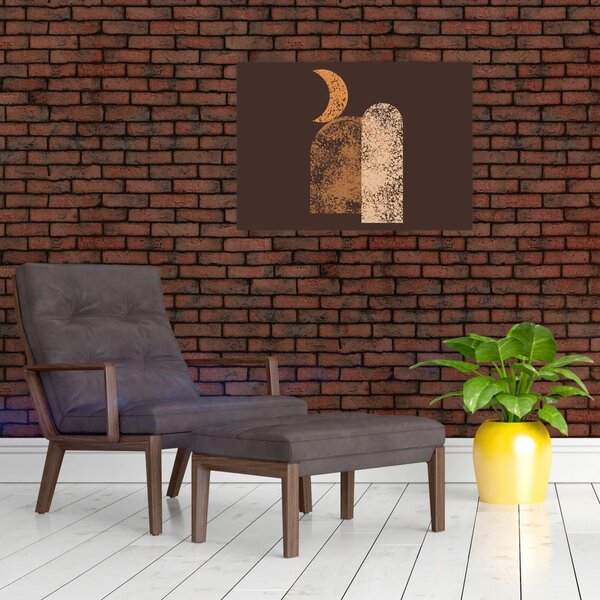 Slika - Narančasti lukovi N⁰2 (70x50 cm)