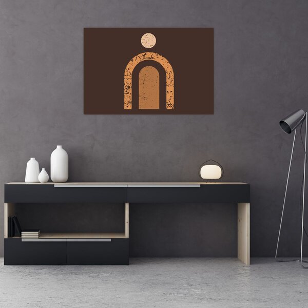 Slika - Narančasti lukovi N⁰3 (90x60 cm)