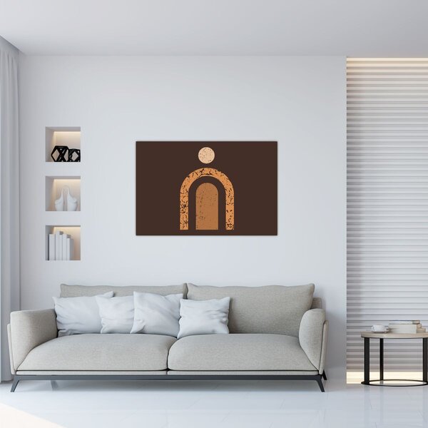 Slika - Narančasti lukovi N⁰3 (90x60 cm)