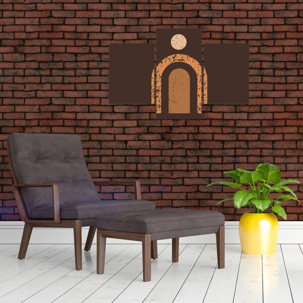 Slika - Narančasti lukovi N⁰3 (90x60 cm)