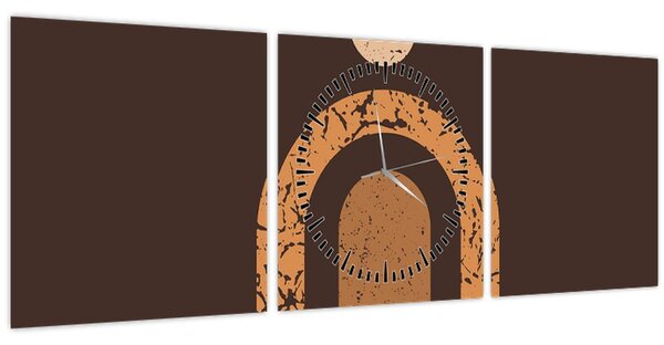 Slika - Narančasti lukovi N⁰3 (sa satom) (90x30 cm)