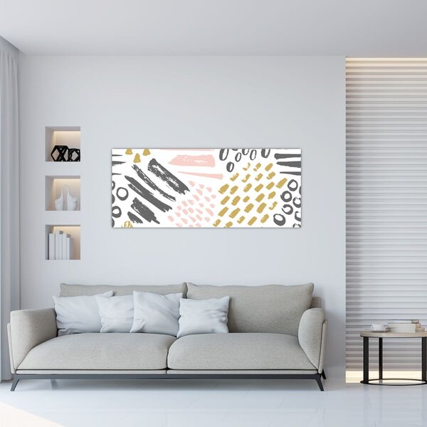 Slika - Apstraktni potezi (120x50 cm)