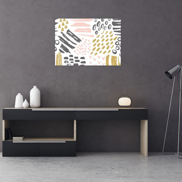 Slika - Apstraktni potezi (70x50 cm)