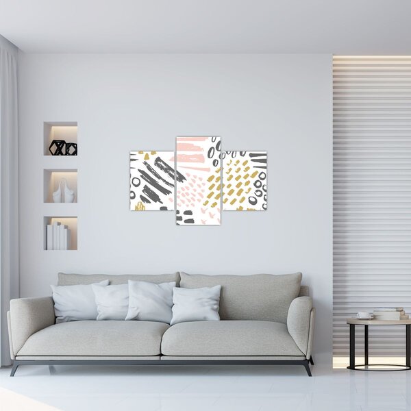 Slika - Apstraktni potezi (90x60 cm)