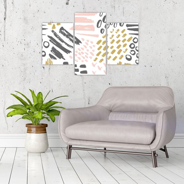 Slika - Apstraktni potezi (90x60 cm)
