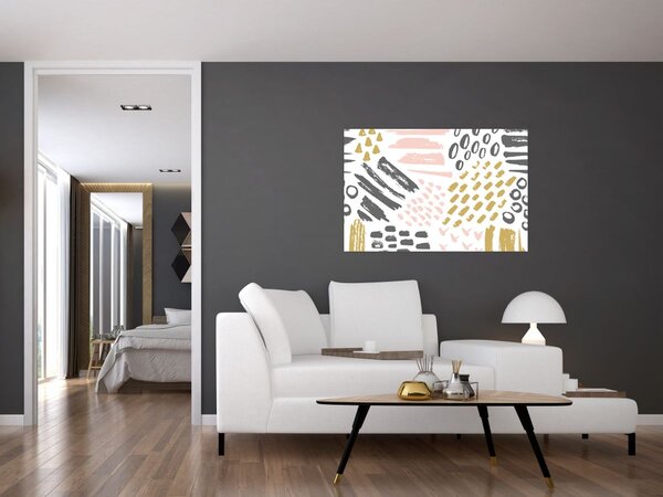 Slika - Apstraktni potezi (90x60 cm)
