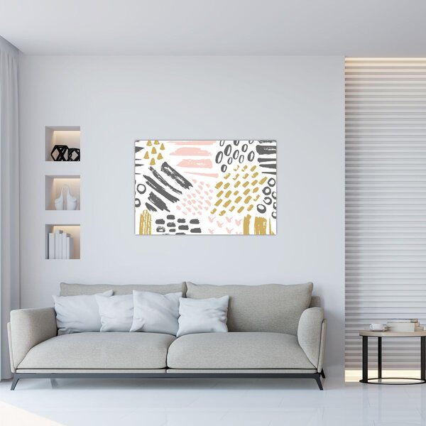 Slika - Apstraktni potezi (90x60 cm)