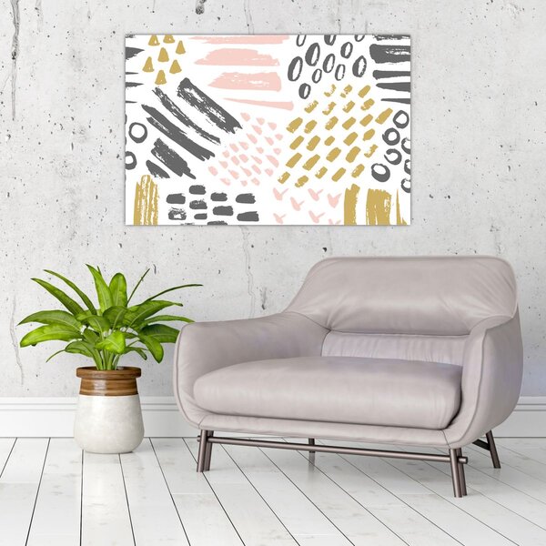 Slika - Apstraktni potezi (90x60 cm)