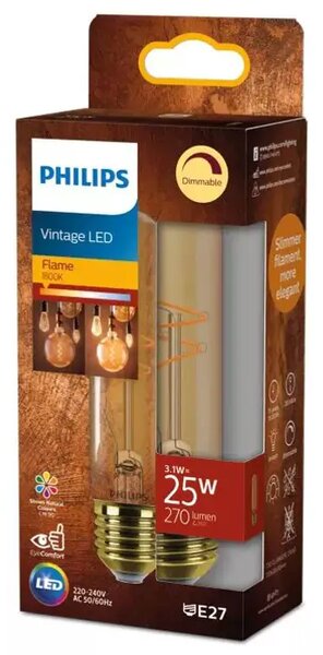 PHILIPS Vintage LED ŽARULJA /E27/7W/806lm=40W/2200K/240V T30 CL DIMM 8721103049070