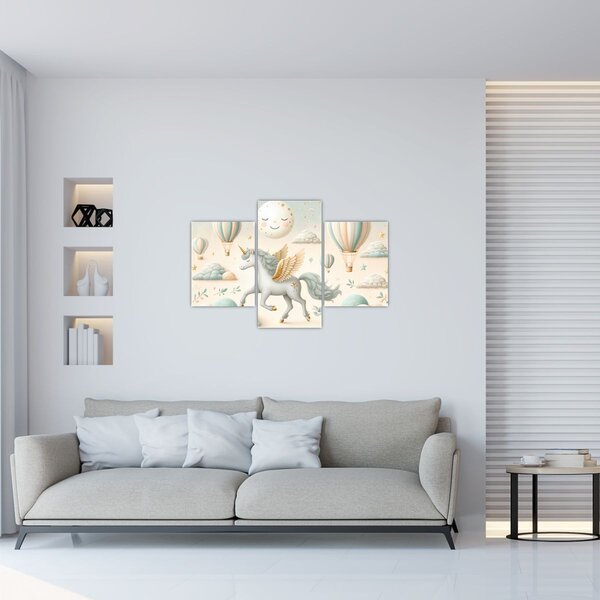 Slika - Sretni jednorog (90x60 cm)