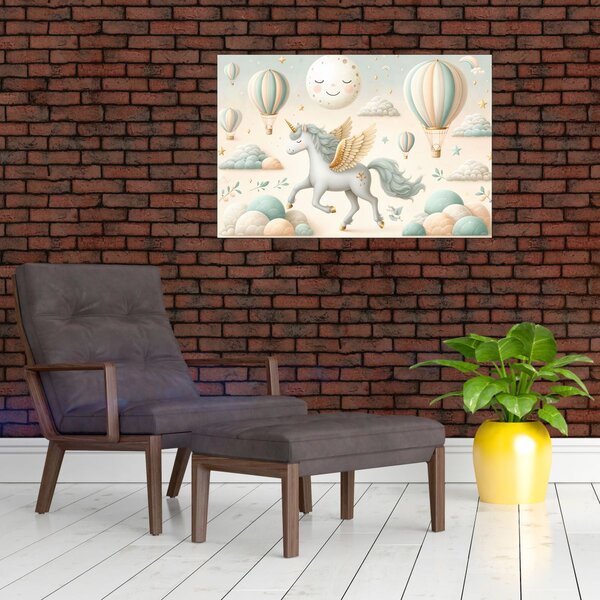 Slika - Sretni jednorog (90x60 cm)