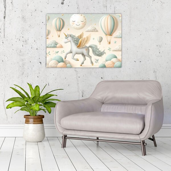 Slika - Sretni jednorog (70x50 cm)