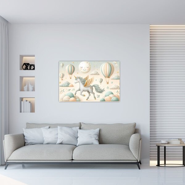 Slika - Sretni jednorog (90x60 cm)