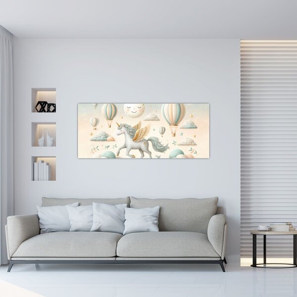 Slika - Sretni jednorog (120x50 cm)