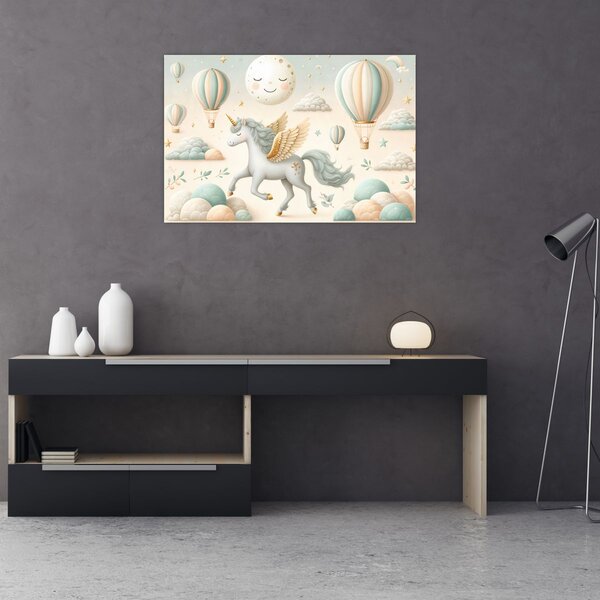 Slika - Sretni jednorog (90x60 cm)