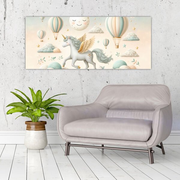 Slika - Sretni jednorog (120x50 cm)