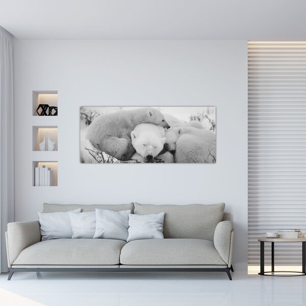 Slika - Polarni medvjedi (120x50 cm)